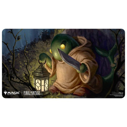 Playmats featuring popular Magic: The Gathering(R) --- FINAL FANTASY artwork. Made with a soft fabric top to reduce damage to cards during play and a non-slip rubber backing to keep the playmat from shifting during use, playmats enhance the gameplay experience. With dimensions of approximately 24 in. x 13.5 in., a playmat also makes an excellent oversize mousepad for home or office.