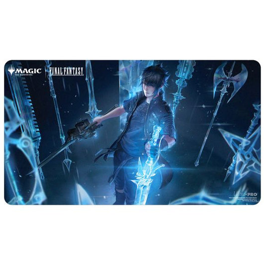 Playmats featuring popular Magic: The Gathering(R) --- FINAL FANTASY artwork. Made with a soft fabric top to reduce damage to cards during play and a non-slip rubber backing to keep the playmat from shifting during use, playmats enhance the gameplay experience. With dimensions of approximately 24 in. x 13.5 in., a playmat also makes an excellent oversize mousepad for home or office.