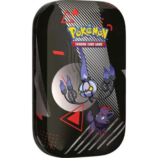 The Pokémon TCG: Scarlet & Violet—Black Bolt Mini Tins includes:
1 Random art mini tin
1 of 8 sticker cards showing the art from this Mini Tin
1 Pokémon TCG: Scarlet & Violet—Black Bolt booster pack
1 Pokémon TCG: Scarlet & Violet—White Flare booster pack
Each booster pack contains 10 cards and 1 Basic Energy. Cards vary by pack.