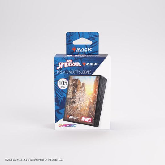 Enhance your game and protect your cards in style.These premium-quality, full-color printed Art Sleeves with textured finish are a must-have for every fan of the game. The matte back and clear front provide an exceptional tactile feel and an incredibly smooth shuffle experience. Each pack includes 105 sleeves and comes in fully plastic-free full-art packaging with a retractable hanger.