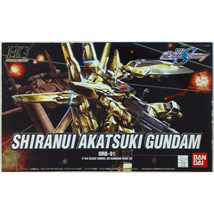 If you couldn't get enough of gold-plated kits with the Hyakushiki, now you can start collecting the Akatsuki! Very nicely-done with "mekki"-plating on the major parts (which of course can be removed if you prefer to paint your kits, by careful application of ordinary household bleach); all the parts snap together and don't require paint. Nifty clear effect parts for the Akatsuki's various weapons are included, which is a nice bonus. Gundam decals for markings, and foil stickers for the eyes, are also inclu