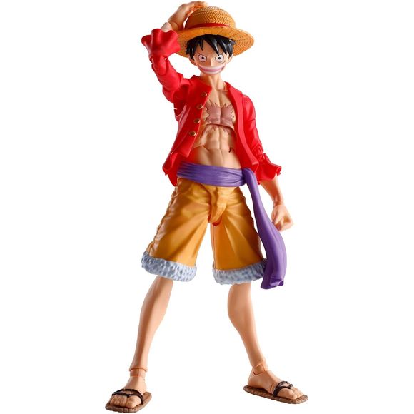 Monkey D. Luffy, as seen in The Raid on Onigashima arc of the ONE PIECE animated series, rejoins S.H.Figuarts with an all new sculpt! Superb articulation and flexible parts make for dynamic posability. [Set Contents]Main Body, Three optional expression parts, Two pairs of optional hands, Optional hair set. Approximately 5.71 inches (14.5cm) tall.