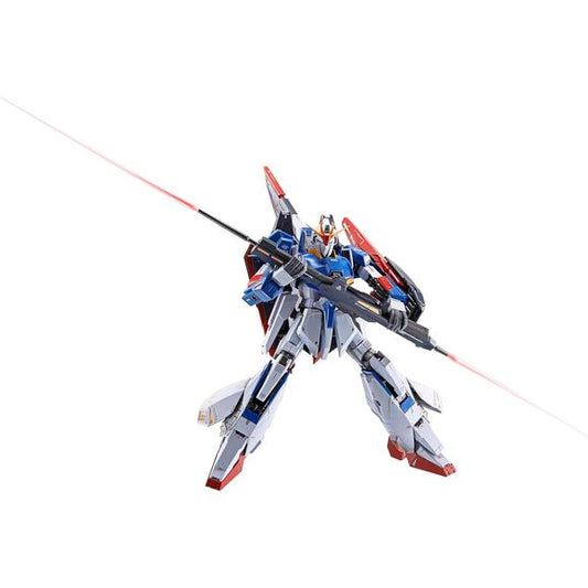 The latest alloy transformable finished product "ZETA GUNDAM" has been released by a luxurious lineup of creators, with Naka Morifumi, who served as the mechanical animation director for "Mobile Suit Gundam Z (Zeta) A New Translation" as styling advisor.
In addition to the beautiful wave rider form reminiscent of the movie, experience the "new imagining" of ZETA GUNDAM unique to METAL BUILD, which incorporates many new elements such as the telescopic/suspended beam rifle and the deployment of the calf thru
