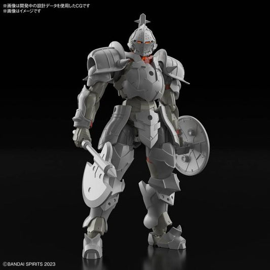 PThe Liber Fighter hails from Bandai's "30 Minutes Fantasy (30MF)" model-kit series, where you can create your own fantasy job! This starter set includes the base Silhouette (body) as well as armor and weapons. 

[Includes]:

Axe
Round Shield
Armor parts (x1 set)
Hand parts (x1 set)
Joint parts (x1 set)