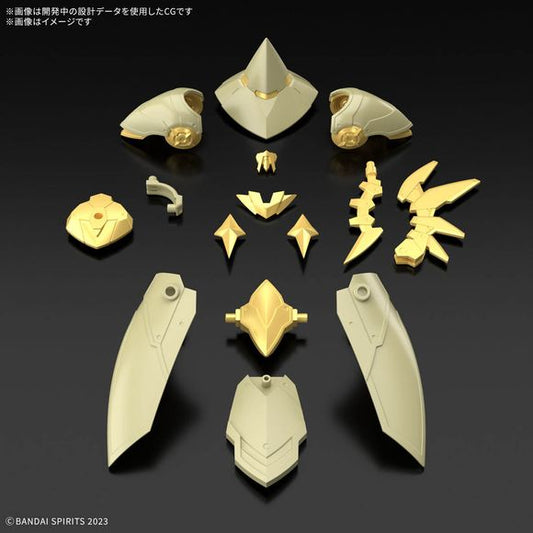 PRE-ORDER: Expected to ship in August 2025
This "Class Up Armor" set from Bandai's "30MF (30 Minutes Fantasy)" model-kit series, where you can create your own fantasy job, allows you to "class up" your Liber Wizard to a Liber Sorcerer with "Armor Cross" (armor replacement)! The attribute of the Element Core is "ice," and the face design and coloring are different from the Rosan Sorcerer. Place your order today!