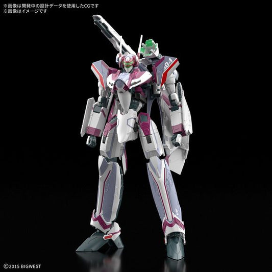 PRE-ORDER: Expected to ship in December 2025

The VF-31C Siegfried piloted by Mirage Farina Jenius in "Macross Delta" gets a "High Grade (HG)" model-kit release from Bandai, combining high quality and ease of assembly with three-stage interchangeable transformation and insert molding!

This kit uses three-stage interchangeable transformation (shortcut change) to simplify the transformation sequence by using some interchangeable parts. This realizes the ease of assembly, wide range of motion, and refined for