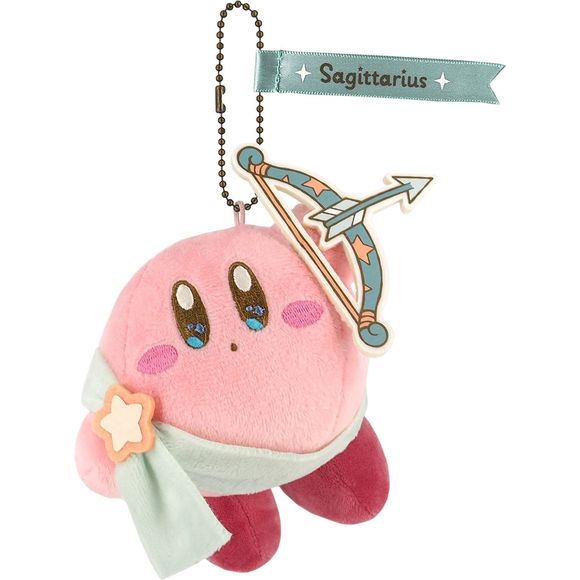 An adorable plush kirby keychain that is approximately 10cm x 8cm x 12.5cm.  Great for backpacks or keychains!