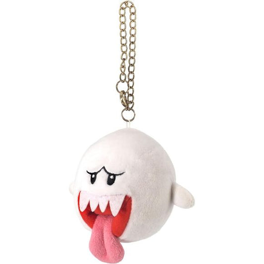 An adorable plush Boo keychain that is approximately W11 x D10 x H8.5cm.  Great for backpacks or keychains!