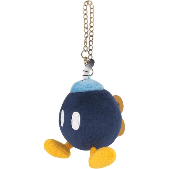 An adorable plush Bomb Omb keychain that is approximately W8.5 x D10 x H9.5cm.  Great for backpacks or keychains!