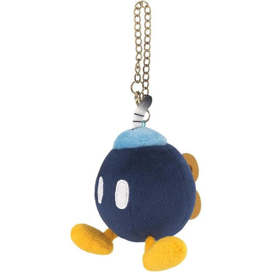 An adorable plush Bomb Omb keychain that is approximately W8.5 x D10 x H9.5cm.  Great for backpacks or keychains!