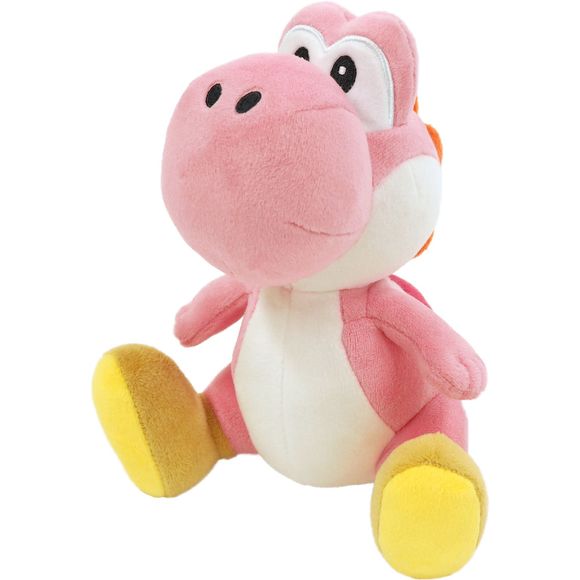 From Sanei Boueki's "Super Mario All Star Collection" series of plushies comes a cute little pink Yoshi! He'll be happy to accompany you anywhere, or bring some color to your home or office. Collect all the Yoshis!

Plush Size: Approximately 5.3" x 6" x 7.9" (13.5cm x 15.5cm x 20cm)