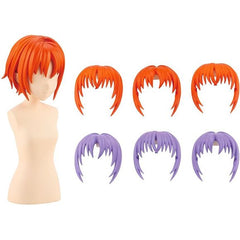 Kotobukiya Sousai shojo teien After School Short Wig Hair Type A Orange & Purple Model Kit | Galactic Toys & Collectibles