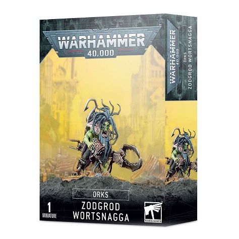 This 12-piece plastic kit makes one Zodgrod Wortsnagga and is supplied with a 50mm Citadel round base.

This miniature is supplied unpainted and requires assembly – we recommend using Citadel Plastic Glue and Citadel paints.