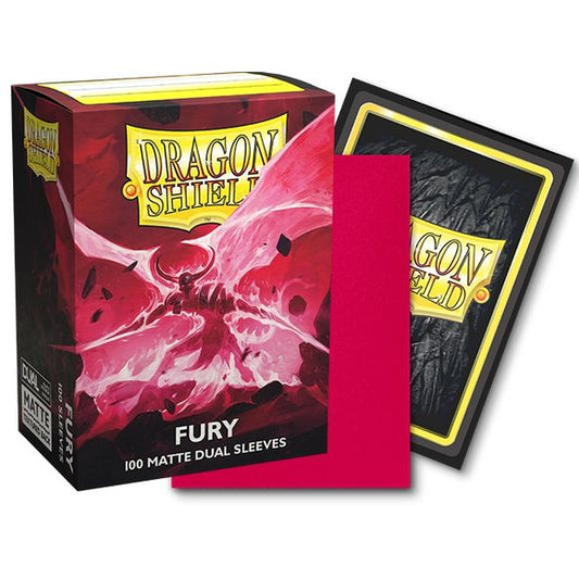 Unleash a raging fury and cut down your opponents! Clear front and a textured matte back. Fully opaque sleeves with a black interior, an elegant backdrop for black bordered cards. The sturdy cardboard box fits 75+ single sleeved cards or 65+ double sleeved cards. Every box has a label on the top for personalization.