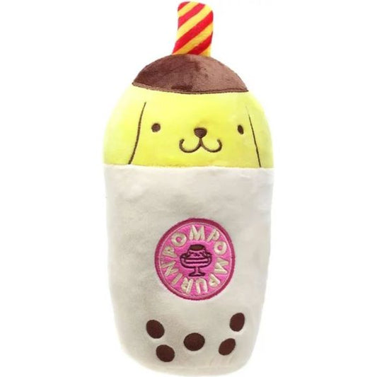 Cuddle up to this super-cute 10" plush of Pompompurin Boba! This luxurious soft toy is sure to become your perfect cuddle buddy. Perfect for fans of Sanrio and Boba alike! (Seriously, who WOULDN'T want to hug this cuteness?) 
Collect them all! This lineup includes: Hello Kitty, Pompompurin, My Melody, Tuxedo Sam, and Cinnamoroll
