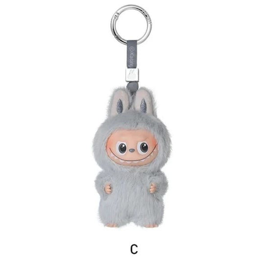 POP MART Labubu V4 The Monsters Pin For Love Alphabet Plush Pendant - Letter C