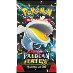 A Shiny Pokemon to Stick by Your Side! Spruce up your tablet, laptop, or other tech device with a loyal and friendly Shiny Pokemon pal from the Paldea region! Inside this box, youll find a cool tech sticker and promo card featuring one of three Shiny Pokemon, plus booster packs from the special Scarlet & Violet-Paldean Fates expansion. The Pokemon TCG: Scarlet & Violet-Paldean Fates Tech Sticker Collection includes: - 1 foil promo card featuring Shiny Fidough, Shiny Greavard, or Shiny Maschiff - 1 tech stic