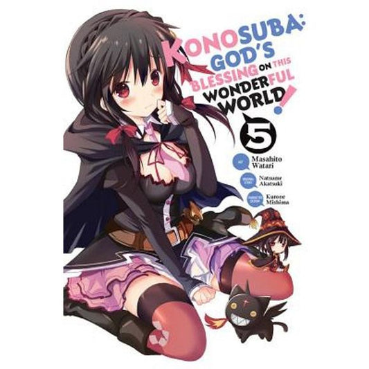 Yunyun, Megumin's former classmate and fellow Crimson Magic Clan member, takes the stage! After saving Kazuma and Megumin from a horde of Giant Toads, she declares Megumin her rival and challenges her to a match. Later, Darkness finally returns from Alderp's manor to deliver some shocking news! Desperate for help, she decides to reveal her true identity. Who is she, and what could Alderp want with her...?