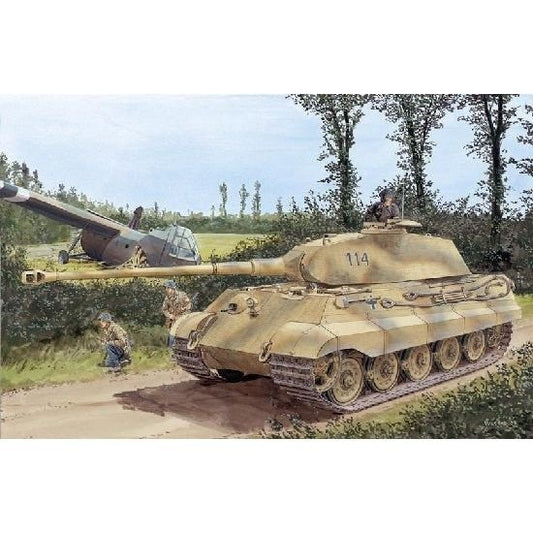 Dragon Sd.Kfz.182 King Tiger Porsche Turret Tank 1/35 Scale Model Kit | Galactic Toys & Collectibles