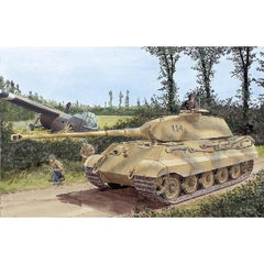 Dragon Sd.Kfz.182 King Tiger Porsche Turret Tank 1/35 Scale Model Kit | Galactic Toys & Collectibles