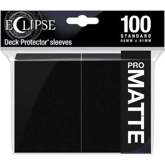 The Eclipse Matte Deck Protector sleeves offer a fully opaque back and glare-free matte card display. With the help of ChromaFusion technology, these sleeves feature an effortless glide shuffle and split-resistant seal, making Eclipse Deck Protectors premium trading card protection. Each pack includes 100 standard sized card sleeves, hand packed and manufactured in California, USA.

100 standard sized Deck Protector sleeves
ChromaFusion technology provides a fully opaque backing, split-resistant seal, and e