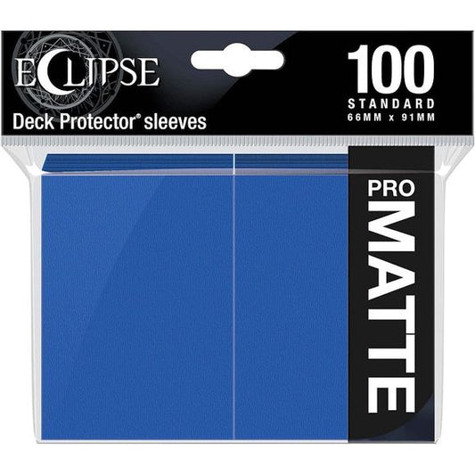 The Eclipse Matte Deck Protector sleeves offer a fully opaque back and glare-free matte card display. With the help of ChromaFusion technology, these sleeves feature an effortless glide shuffle and split-resistant seal, making Eclipse Deck Protectors premium trading card protection. Each pack includes 100 standard sized card sleeves, hand packed and manufactured in California, USA.

100 standard sized Deck Protector sleeves
ChromaFusion technology provides a fully opaque backing, split-resistant seal, and e
