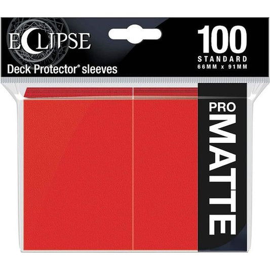 The Eclipse Matte Deck Protector sleeves offer a fully opaque back and glare-free matte card display. With the help of ChromaFusion technology, these sleeves feature an effortless glide shuffle and split-resistant seal, making Eclipse Deck Protectors premium trading card protection. Each pack includes 100 standard sized card sleeves, hand packed and manufactured in California, USA.

100 standard sized Deck Protector sleeves
ChromaFusion technology provides a fully opaque backing, split-resistant seal, and e