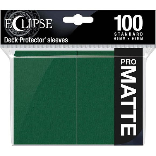 The Eclipse Matte Deck Protector sleeves offer a fully opaque back and glare-free matte card display. With the help of ChromaFusion technology, these sleeves feature an effortless glide shuffle and split-resistant seal, making Eclipse Deck Protectors premium trading card protection. Each pack includes 100 standard sized card sleeves, hand packed and manufactured in California, USA.

100 standard sized Deck Protector sleeves
ChromaFusion technology provides a fully opaque backing, split-resistant seal, and e