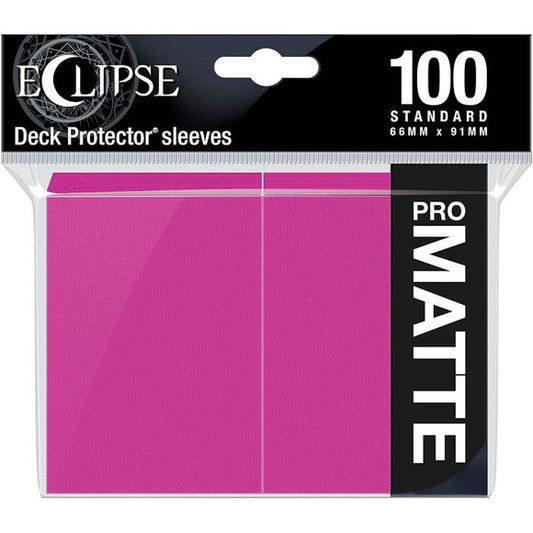 The Eclipse Matte Deck Protector sleeves offer a fully opaque back and glare-free matte card display. With the help of ChromaFusion technology, these sleeves feature an effortless glide shuffle and split-resistant seal, making Eclipse Deck Protectors premium trading card protection. Each pack includes 100 standard sized card sleeves, hand packed and manufactured in California, USA.

100 standard sized Deck Protector sleeves
ChromaFusion technology provides a fully opaque backing, split-resistant seal, and e