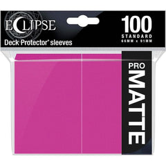 The Eclipse Matte Deck Protector sleeves offer a fully opaque back and glare-free matte card display. With the help of ChromaFusion technology, these sleeves feature an effortless glide shuffle and split-resistant seal, making Eclipse Deck Protectors premium trading card protection. Each pack includes 100 standard sized card sleeves, hand packed and manufactured in California, USA.

100 standard sized Deck Protector sleeves
ChromaFusion technology provides a fully opaque backing, split-resistant seal, and e