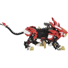 From Takara TOMY. Based on the themes of 'reconstruction,' 'refinement,' and 'polishing,' this pinnacle brand embodies the ultimate form of the moving kit. The 1/72 scale assembly kit features a motorized unit that, when turned on, reproduces the realistic walking motion of an animal, with LED lights illuminating the eyes and chest. Distinctive parts from the anime, such as the E-Shield Generator on the mane, Compression Refrigerator on the legs, and boosters on the back, are all manually movable. The laser
