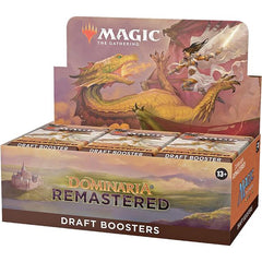 36 Dominaria Remastered MTG Draft Boosters—the best boosters for drafting Dominaria Remastered
15 Magic cards per booster
1 Retro-Frame card of any rarity + 1 Retro-Frame Land in every pack
1 card of rarity Rare or higher in every pack
1 Traditional Foil card in 33% of packs
Wield the power of the past with reprints spanning 27 different MTG sets throughout Dominaria's history