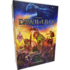 DAWN OF ULOS - For untold eons, the mortal races lived in separate planes, but now the dragon god Azema forges a new world by opening rifts to other planes. Dawn of Ulos is an economic tile-laying game for 1-5 players. You compete in a game among gods of the planarverse, wagering on and manipulating the rise and fall of mortals. Control the fate of Ulos! Develop a new world, invest in your favorite factions, and pit armies against each other. Choose wisely when to exert your influence. As factions rise and