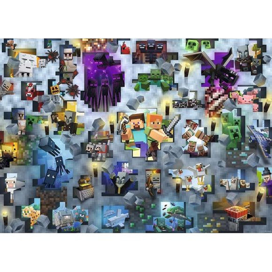 Ravensburger Minecraft Mobs 1000 Piece Jigsaw Puzzle 27x20-inch