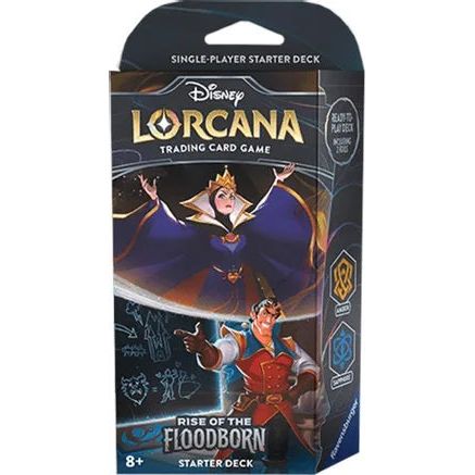 Disney Lorcana: Rise of the Floodborn Starter Deck - Amber and Sapphire | Galactic Toys & Collectibles