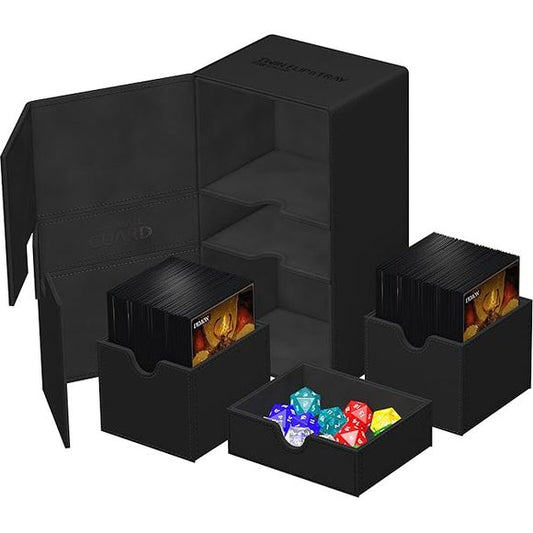 Ultimate Guard Twin Flip`n`Tray 200+ Monocolor Black