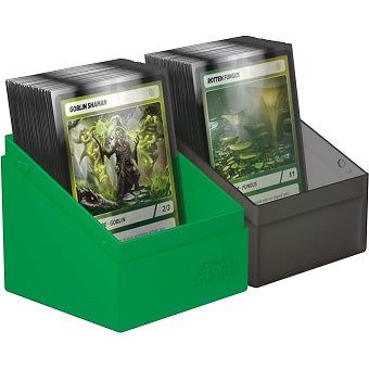 Ultimate Guard Boulder Synergy 100+ Deck Box - Black/Green