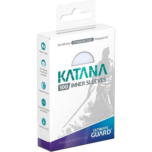 Protect your cards like a Samurai would with our brand-new Katana sleeves! Honoring the tradition of pristine Japanese craftsmanship, these precision-made and extremely durable sleeves are ideal for tournament gameplay. They are fully opaque, great for shuffling and meet the highest standards of players and collectors