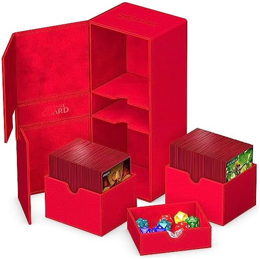 Ultimate Guard Twin Flip`n`Tray 266+ Monocolor Red