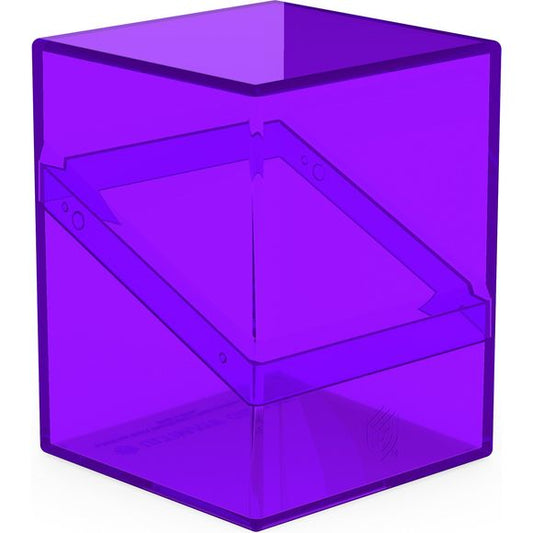 The legend is back in an all new look: with the transparent Boulder 100+ Clear, you'll always know exactly which cards are in your deck box. The Boulder 100+ Clear is a durable and reliable deck box with a secure closure. It can hold up to 100 double-sleeved or 120 single-sleeved cards from all popular trading card games like Magic: The Gathering, Pokemon, Lorcana, One Piece, or Yu-Gi-Oh!