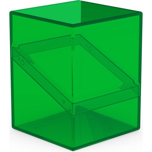 The legend is back in an all new look: with the transparent Boulder 100+ Clear, you'll always know exactly which cards are in your deck box. The Boulder 100+ Clear is a durable and reliable deck box with a secure closure. It can hold up to 100 double-sleeved or 120 single-sleeved cards from all popular trading card games like Magic: The Gathering, Pokemon, Lorcana, One Piece, or Yu-Gi-Oh!