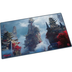 The 61x35cm Play-Mat protects cards and sleeves while playing and improves the gaming experience thanks to its anti-slip underside, while the stitched edges guarantee an even longer service life. The top side of the Play-Mat is printed with officially licensed artworks from Magic: The Gathering's upcoming set "Tarkir: Dragonstorm".