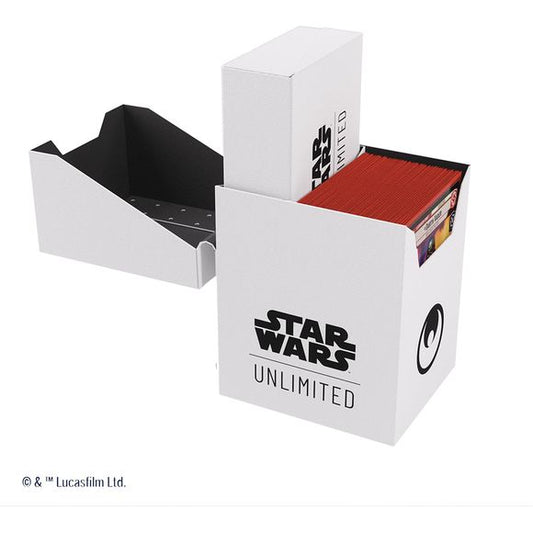 Gamegenic Star Wars: Unlimited Deck Box Soft Crate - White/Black | Galactic Toys & Collectibles