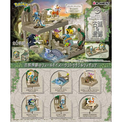 This fun lineup from Re-Ment brings us Pokemon exploring the ruins of a decaying old castle! The display can be stacked for an impressive height, which will look amazing on your shelf. There are six different items to collect and trade, and you'll get one at random.

[Lineup]:

Pikachu & Golett
Dratini & Natu
Aipom & Gimmighoul (chest form)
Kirlia & Uknown
Honedge & Riolu
Lycanroc (dusk form)