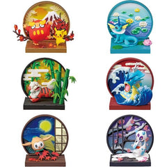Re-Ment Pokemon Japanese Style Window - Full Box Set of 6
