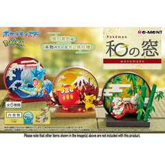 Re-Ment Pokemon Japanese Style Window - Full Box Set of 6