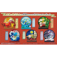 Re-Ment Pokemon Japanese Style Window - Full Box Set of 6