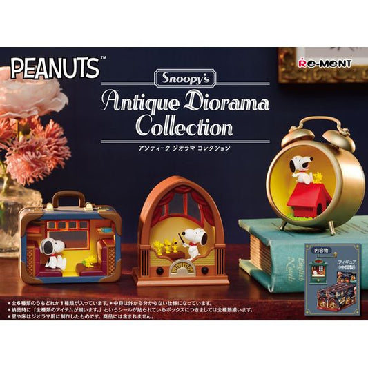 Re-Ment Peanuts: Snoopy's Antique Diorama Collection - Full set of 6