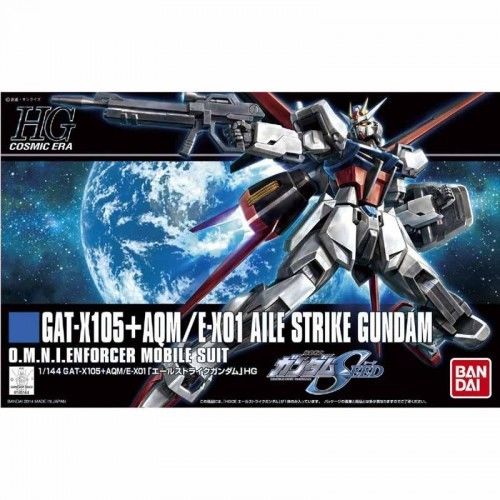 The first heroic Gundam from the Gundam Seed appears again! Part of the All Gundam project which seeks to bring new modern kits from older Gundam titles, the Aile Strike shares a common construction with other kits to allow for part swapping and easy customization. Utilizing parts and sleek new proportion from the HG Build Strike Gundam, the Aile Strike features unrivaled range of motion and sharpness of detail compared to its past incarnations! 2 beam sabers, 2 armor Schneider's, beam rifle, shield and Ail