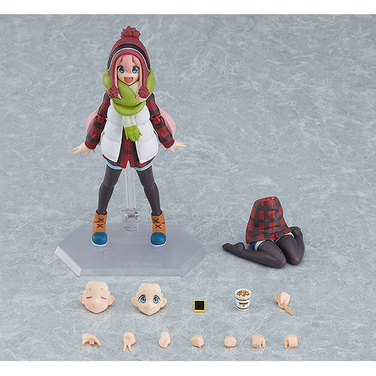 Let's go on a proper camp next time!

From the anime series "Laid-Back Camp" comes a figma of the main character Nadeshiko Kagamihara!

· Using the smooth yet posable joints of figma, you can create a variety of poses.
· A flexible plastic is used for important areas, allowing proportions to be kept without compromising posability.
· She comes with three face plates including a smiling face, a cheerful face and a smiling face with closed eyes!
· She comes with a cup of curry noodles, chopsticks, her